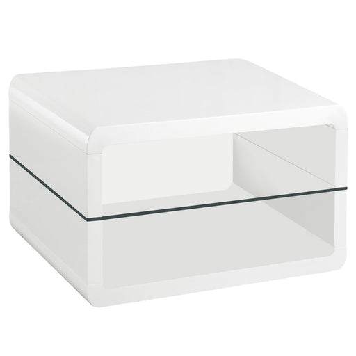 Modern White End Table - Premium End Table from Coaster Z2 Standard - Just $278! Shop now at Furniture Wholesale Plus  We are the best furniture store in Nashville, Hendersonville, Goodlettsville, Madison, Antioch, Mount Juliet, Lebanon, Gallatin, Springfield, Murfreesboro, Franklin, Brentwood