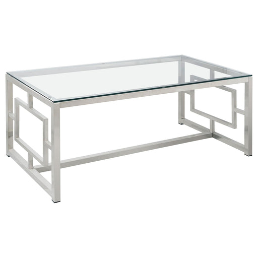G703738 Occasional Contemporary Nickel Coffee Table - Premium Coffee Table from Coaster Z2 Standard - Just $230! Shop now at Furniture Wholesale Plus  We are the best furniture store in Nashville, Hendersonville, Goodlettsville, Madison, Antioch, Mount Juliet, Lebanon, Gallatin, Springfield, Murfreesboro, Franklin, Brentwood