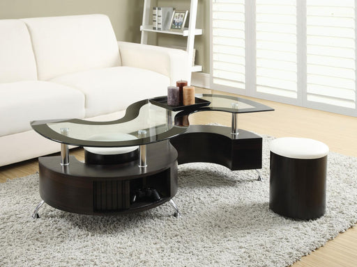 Delange Motion White Coffee Table - Premium Coffee Table from Coaster Z2 Standard - Just $358! Shop now at Furniture Wholesale Plus  We are the best furniture store in Nashville, Hendersonville, Goodlettsville, Madison, Antioch, Mount Juliet, Lebanon, Gallatin, Springfield, Murfreesboro, Franklin, Brentwood