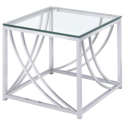 G720498 Contemporary Chrome Side Table - Premium End Table from Coaster Z2 Standard - Just $138! Shop now at Furniture Wholesale Plus  We are the best furniture store in Nashville, Hendersonville, Goodlettsville, Madison, Antioch, Mount Juliet, Lebanon, Gallatin, Springfield, Murfreesboro, Franklin, Brentwood