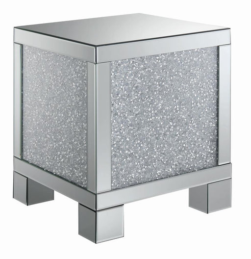 G722497 Contemporary Silver Side Table - Premium End Table from Coaster Z2 Standard - Just $358! Shop now at Furniture Wholesale Plus  We are the best furniture store in Nashville, Hendersonville, Goodlettsville, Madison, Antioch, Mount Juliet, Lebanon, Gallatin, Springfield, Murfreesboro, Franklin, Brentwood