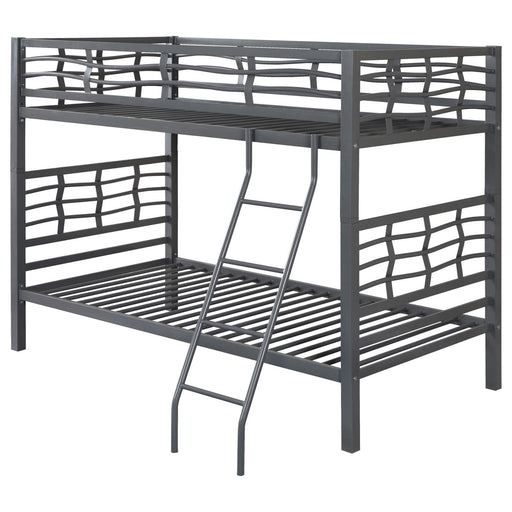 G7395 Contemporary Metal Bunk Bed - Premium Bunk Bed from Coaster Z2 Standard - Just $558! Shop now at Furniture Wholesale Plus  We are the best furniture store in Nashville, Hendersonville, Goodlettsville, Madison, Antioch, Mount Juliet, Lebanon, Gallatin, Springfield, Murfreesboro, Franklin, Brentwood