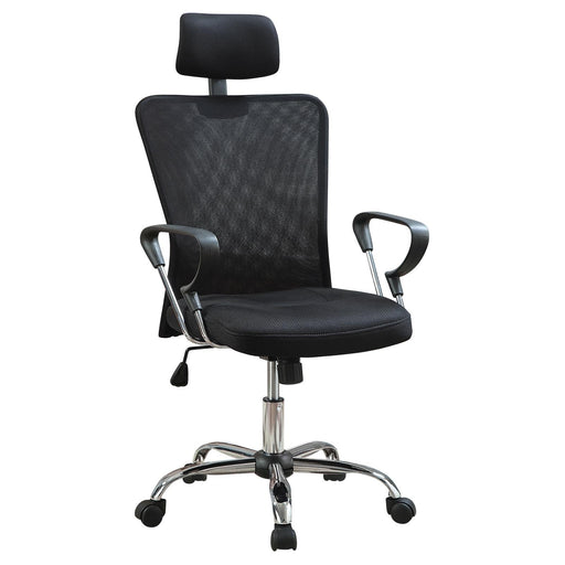 G800206 Casual Black Office Chair with Headrest - Premium Office Chair from Coaster Z2 Standard - Just $170! Shop now at Furniture Wholesale Plus  We are the best furniture store in Nashville, Hendersonville, Goodlettsville, Madison, Antioch, Mount Juliet, Lebanon, Gallatin, Springfield, Murfreesboro, Franklin, Brentwood