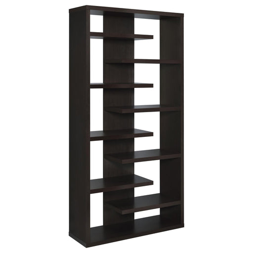 G800265 Casual Dark Cappuccino Bookcase - Premium Bookcase from Coaster Z2 Standard - Just $210! Shop now at Furniture Wholesale Plus  We are the best furniture store in Nashville, Hendersonville, Goodlettsville, Madison, Antioch, Mount Juliet, Lebanon, Gallatin, Springfield, Murfreesboro, Franklin, Brentwood