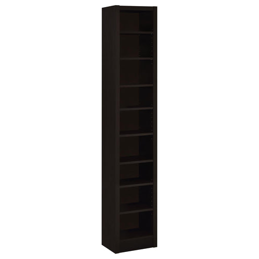 G800285 Casual Cappuccino Bookcase - Premium Bookcase from Coaster Z2 Standard - Just $118! Shop now at Furniture Wholesale Plus  We are the best furniture store in Nashville, Hendersonville, Goodlettsville, Madison, Antioch, Mount Juliet, Lebanon, Gallatin, Springfield, Murfreesboro, Franklin, Brentwood