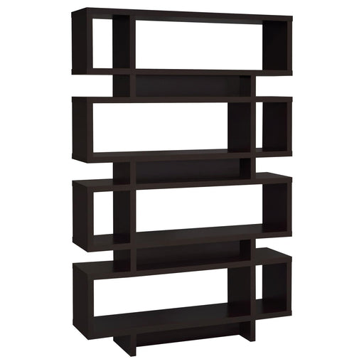 G800307 Contemporary Cappuccino Bookcase - Premium Bookcase from Coaster Z2 Standard - Just $298! Shop now at Furniture Wholesale Plus  We are the best furniture store in Nashville, Hendersonville, Goodlettsville, Madison, Antioch, Mount Juliet, Lebanon, Gallatin, Springfield, Murfreesboro, Franklin, Brentwood