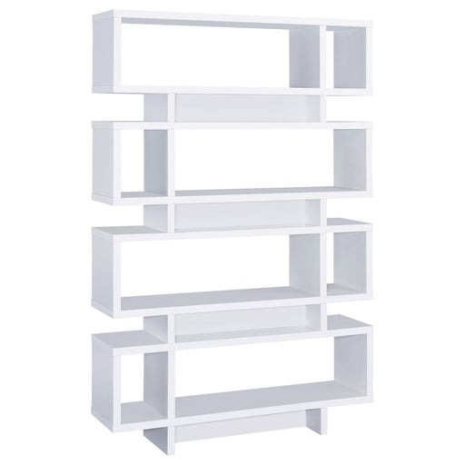 G800308 Contemporary White Bookcase - Premium Bookcase from Coaster Z2 Standard - Just $298! Shop now at Furniture Wholesale Plus  We are the best furniture store in Nashville, Hendersonville, Goodlettsville, Madison, Antioch, Mount Juliet, Lebanon, Gallatin, Springfield, Murfreesboro, Franklin, Brentwood