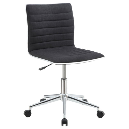 Modern Black and Chrome Home Office Chair - Premium Office Chair from Coaster Z2 Standard - Just $150! Shop now at Furniture Wholesale Plus  We are the best furniture store in Nashville, Hendersonville, Goodlettsville, Madison, Antioch, Mount Juliet, Lebanon, Gallatin, Springfield, Murfreesboro, Franklin, Brentwood