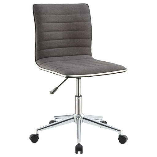 Modern Grey and Chrome Home Office Chair - Premium Office Chair from Coaster Z2 Standard - Just $150! Shop now at Furniture Wholesale Plus  We are the best furniture store in Nashville, Hendersonville, Goodlettsville, Madison, Antioch, Mount Juliet, Lebanon, Gallatin, Springfield, Murfreesboro, Franklin, Brentwood