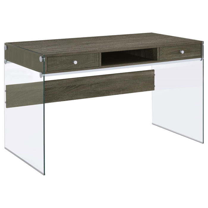 G800818 Contemporary Weathered Grey Writing Desk - Premium Desk from Coaster Z2 Standard - Just $258! Shop now at Furniture Wholesale Plus  We are the best furniture store in Nashville, Hendersonville, Goodlettsville, Madison, Antioch, Mount Juliet, Lebanon, Gallatin, Springfield, Murfreesboro, Franklin, Brentwood