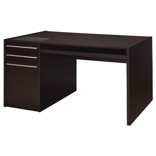 G800982 Contemporary Cappuccino Connect It Computer Desk - Premium Desk from Coaster Z2 Standard - Just $398! Shop now at Furniture Wholesale Plus  We are the best furniture store in Nashville, Hendersonville, Goodlettsville, Madison, Antioch, Mount Juliet, Lebanon, Gallatin, Springfield, Murfreesboro, Franklin, Brentwood