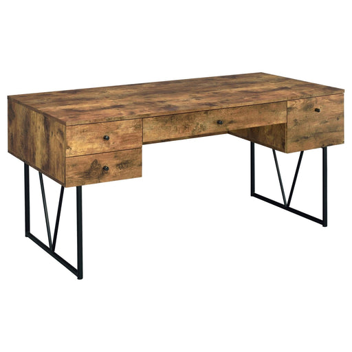 Analiese Industrial Antique Nutmeg Writing Desk - Premium Desk from Coaster Z2 Standard - Just $338! Shop now at Furniture Wholesale Plus  We are the best furniture store in Nashville, Hendersonville, Goodlettsville, Madison, Antioch, Mount Juliet, Lebanon, Gallatin, Springfield, Murfreesboro, Franklin, Brentwood