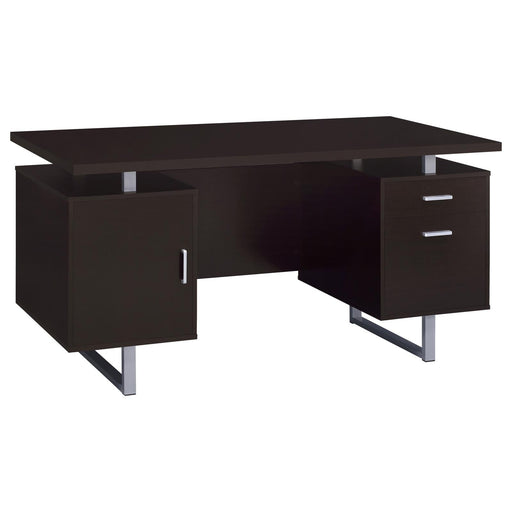Glavan Contemporary Cappuccino Office Desk - Premium Desk from Coaster Z2 Standard - Just $298! Shop now at Furniture Wholesale Plus  We are the best furniture store in Nashville, Hendersonville, Goodlettsville, Madison, Antioch, Mount Juliet, Lebanon, Gallatin, Springfield, Murfreesboro, Franklin, Brentwood