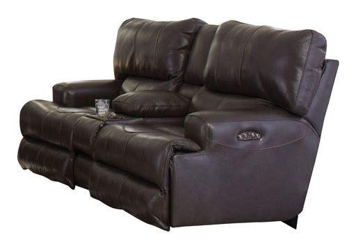 Catnapper Wembley Power Headrest Lay Flat Reclining Console Loveseat in Steel - Premium Loveseat from Catnapper - Just $1981.36! Shop now at Furniture Wholesale Plus  We are the best furniture store in Nashville, Hendersonville, Goodlettsville, Madison, Antioch, Mount Juliet, Lebanon, Gallatin, Springfield, Murfreesboro, Franklin, Brentwood
