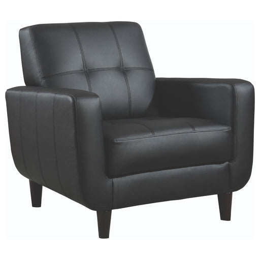 G900204 Casual Cappuccino Accent Chair - Premium Black Vinyl Accent Chair from Coaster Z2 Standard - Just $398! Shop now at Furniture Wholesale Plus  We are the best furniture store in Nashville, Hendersonville, Goodlettsville, Madison, Antioch, Mount Juliet, Lebanon, Gallatin, Springfield, Murfreesboro, Franklin, Brentwood