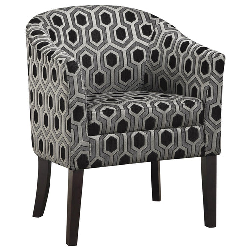 Charlotte Hexagon Print Accent Chair - Premium Accent Chair from Coaster Z2 Standard - Just $238! Shop now at Furniture Wholesale Plus  We are the best furniture store in Nashville, Hendersonville, Goodlettsville, Madison, Antioch, Mount Juliet, Lebanon, Gallatin, Springfield, Murfreesboro, Franklin, Brentwood
