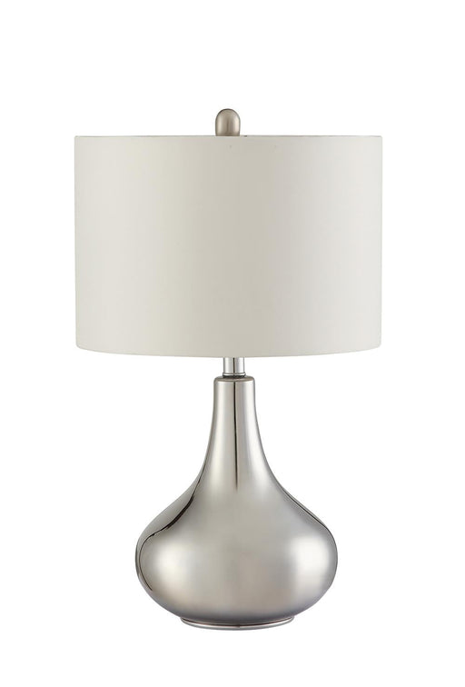 G901525 Contemporary Chrome Table Lamp - Premium Table Lamp from Coaster Z2 Standard - Just $98! Shop now at Furniture Wholesale Plus  We are the best furniture store in Nashville, Hendersonville, Goodlettsville, Madison, Antioch, Mount Juliet, Lebanon, Gallatin, Springfield, Murfreesboro, Franklin, Brentwood