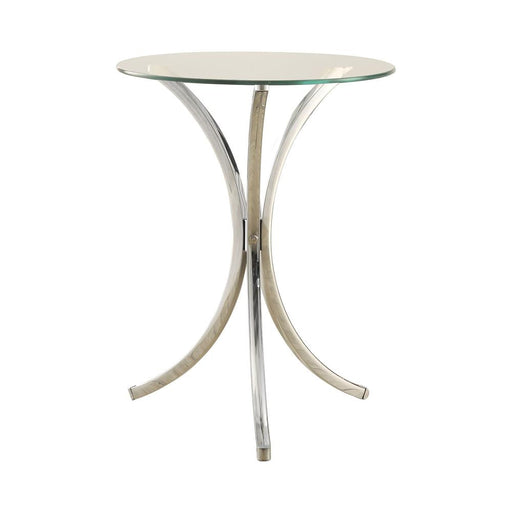 G902869 Contemporary Chrome Snack Table - Premium Snack Table from Coaster Z2 Standard - Just $66! Shop now at Furniture Wholesale Plus  We are the best furniture store in Nashville, Hendersonville, Goodlettsville, Madison, Antioch, Mount Juliet, Lebanon, Gallatin, Springfield, Murfreesboro, Franklin, Brentwood