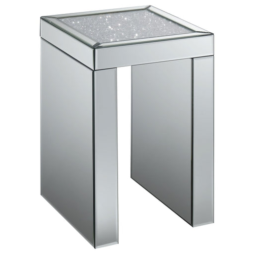 G930207 Contemporary Mirrored Side Table - Premium Side Table from Coaster Z2 Standard - Just $158! Shop now at Furniture Wholesale Plus  We are the best furniture store in Nashville, Hendersonville, Goodlettsville, Madison, Antioch, Mount Juliet, Lebanon, Gallatin, Springfield, Murfreesboro, Franklin, Brentwood