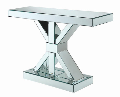 G950191 Contemporary Mirrored Console Table - Premium Console Table from Coaster Z2 Standard - Just $538! Shop now at Furniture Wholesale Plus  We are the best furniture store in Nashville, Hendersonville, Goodlettsville, Madison, Antioch, Mount Juliet, Lebanon, Gallatin, Springfield, Murfreesboro, Franklin, Brentwood