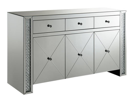 G951100 Contemporary Silver and Black Cabinet - Premium Cabinet from Coaster Z2 Standard - Just $1098! Shop now at Furniture Wholesale Plus  We are the best furniture store in Nashville, Hendersonville, Goodlettsville, Madison, Antioch, Mount Juliet, Lebanon, Gallatin, Springfield, Murfreesboro, Franklin, Brentwood