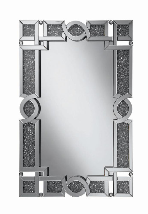 Ornate Silver Wall Mirror - Premium Wall Mirror from Coaster Z2 Standard - Just $338! Shop now at Furniture Wholesale Plus  We are the best furniture store in Nashville, Hendersonville, Goodlettsville, Madison, Antioch, Mount Juliet, Lebanon, Gallatin, Springfield, Murfreesboro, Franklin, Brentwood