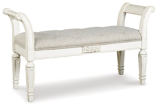 Realyn Accent Bench - Premium Bench from Ashley Furniture - Just $210.30! Shop now at Furniture Wholesale Plus  We are the best furniture store in Nashville, Hendersonville, Goodlettsville, Madison, Antioch, Mount Juliet, Lebanon, Gallatin, Springfield, Murfreesboro, Franklin, Brentwood