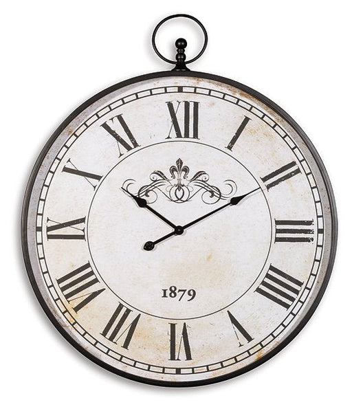 Augustina Wall Clock - Premium Clock from Ashley Furniture - Just $143.33! Shop now at Furniture Wholesale Plus  We are the best furniture store in Nashville, Hendersonville, Goodlettsville, Madison, Antioch, Mount Juliet, Lebanon, Gallatin, Springfield, Murfreesboro, Franklin, Brentwood