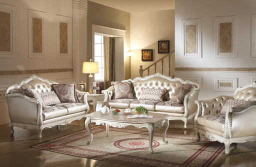 Acme Chantelle Sofa w/3 Pillows in Pearl White 53540 - Premium Sofa from ACME East - Just $3354! Shop now at Furniture Wholesale Plus  We are the best furniture store in Nashville, Hendersonville, Goodlettsville, Madison, Antioch, Mount Juliet, Lebanon, Gallatin, Springfield, Murfreesboro, Franklin, Brentwood