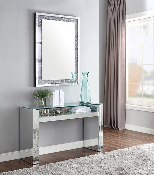 Acme Furniture Nysa Sofa Table in Mirrored & Faux Crystals 81473 - Premium Sofa Table from ACME East - Just $867.75! Shop now at Furniture Wholesale Plus  We are the best furniture store in Nashville, Hendersonville, Goodlettsville, Madison, Antioch, Mount Juliet, Lebanon, Gallatin, Springfield, Murfreesboro, Franklin, Brentwood
