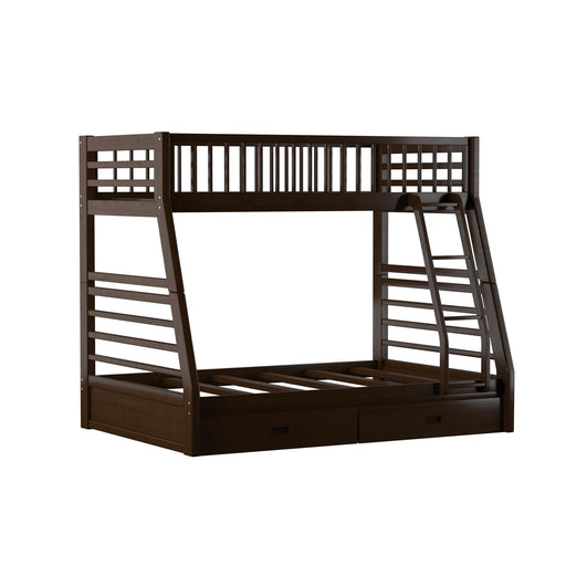 Jason Espresso Bunk Bed (Twin/Full) - Premium Bunk Bed from ACME East - Just $719.55! Shop now at Furniture Wholesale Plus  We are the best furniture store in Nashville, Hendersonville, Goodlettsville, Madison, Antioch, Mount Juliet, Lebanon, Gallatin, Springfield, Murfreesboro, Franklin, Brentwood