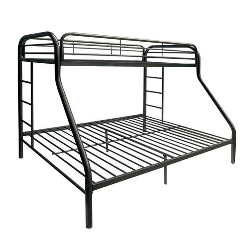 Tritan Black Bunk Bed (Twin/Full) - Premium Bunk Bed from ACME East - Just $446.55! Shop now at Furniture Wholesale Plus  We are the best furniture store in Nashville, Hendersonville, Goodlettsville, Madison, Antioch, Mount Juliet, Lebanon, Gallatin, Springfield, Murfreesboro, Franklin, Brentwood