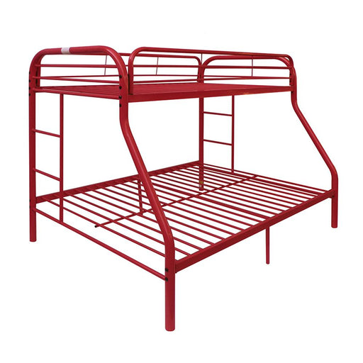 Tritan Red Bunk Bed (Twin/Full) - Premium Bunk Bed from ACME East - Just $446.55! Shop now at Furniture Wholesale Plus  We are the best furniture store in Nashville, Hendersonville, Goodlettsville, Madison, Antioch, Mount Juliet, Lebanon, Gallatin, Springfield, Murfreesboro, Franklin, Brentwood