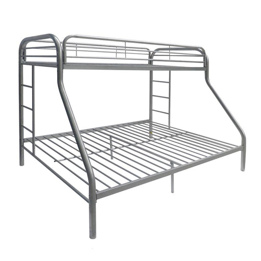 Tritan Silver Bunk Bed (Twin/Full) - Premium Bunk Bed from ACME East - Just $446.55! Shop now at Furniture Wholesale Plus  We are the best furniture store in Nashville, Hendersonville, Goodlettsville, Madison, Antioch, Mount Juliet, Lebanon, Gallatin, Springfield, Murfreesboro, Franklin, Brentwood