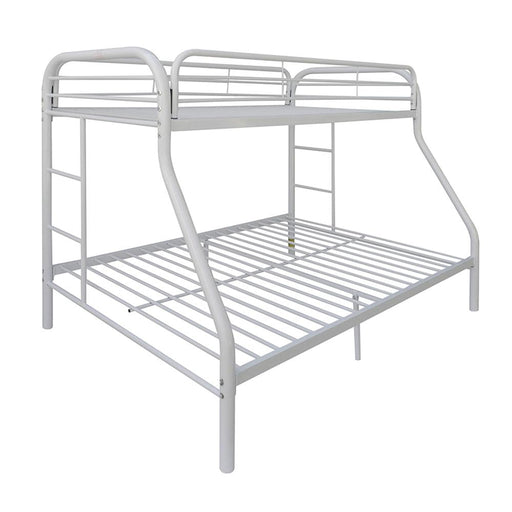 Tritan White Bunk Bed (Twin/Full) - Premium Bunk Bed from ACME East - Just $446.55! Shop now at Furniture Wholesale Plus  We are the best furniture store in Nashville, Hendersonville, Goodlettsville, Madison, Antioch, Mount Juliet, Lebanon, Gallatin, Springfield, Murfreesboro, Franklin, Brentwood