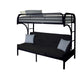 Eclipse Black Bunk Bed (Twin/Full/Futon) - Premium Bunk Bed from ACME East - Just $466.05! Shop now at Furniture Wholesale Plus  We are the best furniture store in Nashville, Hendersonville, Goodlettsville, Madison, Antioch, Mount Juliet, Lebanon, Gallatin, Springfield, Murfreesboro, Franklin, Brentwood
