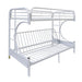 Eclipse White Bunk Bed (Twin/Full/Futon) - Premium Bunk Bed from ACME East - Just $466.05! Shop now at Furniture Wholesale Plus  We are the best furniture store in Nashville, Hendersonville, Goodlettsville, Madison, Antioch, Mount Juliet, Lebanon, Gallatin, Springfield, Murfreesboro, Franklin, Brentwood