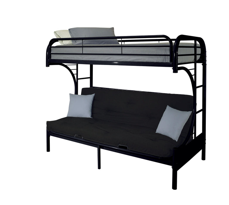 Eclipse Black Bunk Bed (Twin XL/Queen/Futon) - Premium Bunk Bed from ACME East - Just $485.55! Shop now at Furniture Wholesale Plus  We are the best furniture store in Nashville, Hendersonville, Goodlettsville, Madison, Antioch, Mount Juliet, Lebanon, Gallatin, Springfield, Murfreesboro, Franklin, Brentwood
