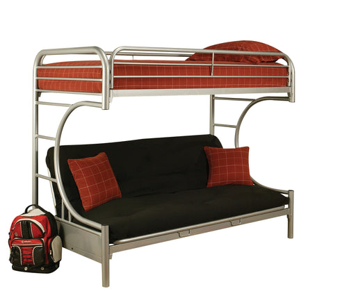 Eclipse Silver Bunk Bed (Twin XL/Queen/Futon) - Premium Bunk Bed from ACME East - Just $485.55! Shop now at Furniture Wholesale Plus  We are the best furniture store in Nashville, Hendersonville, Goodlettsville, Madison, Antioch, Mount Juliet, Lebanon, Gallatin, Springfield, Murfreesboro, Franklin, Brentwood