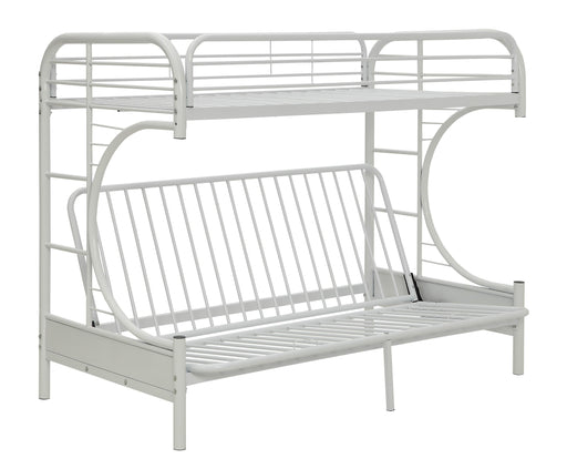 Eclipse White Bunk Bed (Twin XL/Queen/Futon) - Premium Bunk Bed from ACME East - Just $485.55! Shop now at Furniture Wholesale Plus  We are the best furniture store in Nashville, Hendersonville, Goodlettsville, Madison, Antioch, Mount Juliet, Lebanon, Gallatin, Springfield, Murfreesboro, Franklin, Brentwood