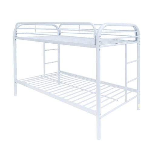 Thomas White Bunk Bed (Twin/Twin) - Premium Bunk Bed from ACME East - Just $368.55! Shop now at Furniture Wholesale Plus  We are the best furniture store in Nashville, Hendersonville, Goodlettsville, Madison, Antioch, Mount Juliet, Lebanon, Gallatin, Springfield, Murfreesboro, Franklin, Brentwood