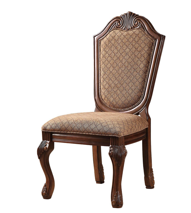 Chateau De Ville Fabric & Cherry Side Chair - Premium Dining Chair from ACME East - Just $423.15! Shop now at Furniture Wholesale Plus  We are the best furniture store in Nashville, Hendersonville, Goodlettsville, Madison, Antioch, Mount Juliet, Lebanon, Gallatin, Springfield, Murfreesboro, Franklin, Brentwood