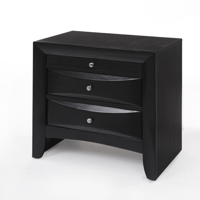 Ireland Black Nightstand - Premium Nightstand from ACME East - Just $269.10! Shop now at Furniture Wholesale Plus  We are the best furniture store in Nashville, Hendersonville, Goodlettsville, Madison, Antioch, Mount Juliet, Lebanon, Gallatin, Springfield, Murfreesboro, Franklin, Brentwood