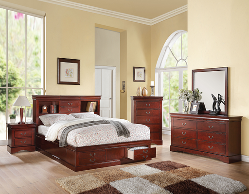 Louis Philippe III Cherry Queen Bed - Premium Bed from ACME East - Just $1331.85! Shop now at Furniture Wholesale Plus  We are the best furniture store in Nashville, Hendersonville, Goodlettsville, Madison, Antioch, Mount Juliet, Lebanon, Gallatin, Springfield, Murfreesboro, Franklin, Brentwood