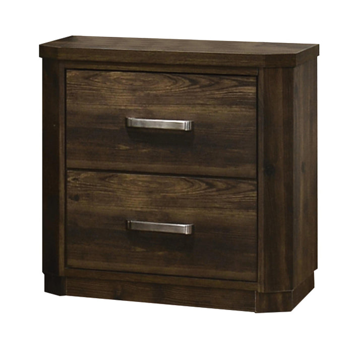 Elettra Rustic Walnut Nightstand - Premium Nightstand from ACME East - Just $247.65! Shop now at Furniture Wholesale Plus  We are the best furniture store in Nashville, Hendersonville, Goodlettsville, Madison, Antioch, Mount Juliet, Lebanon, Gallatin, Springfield, Murfreesboro, Franklin, Brentwood
