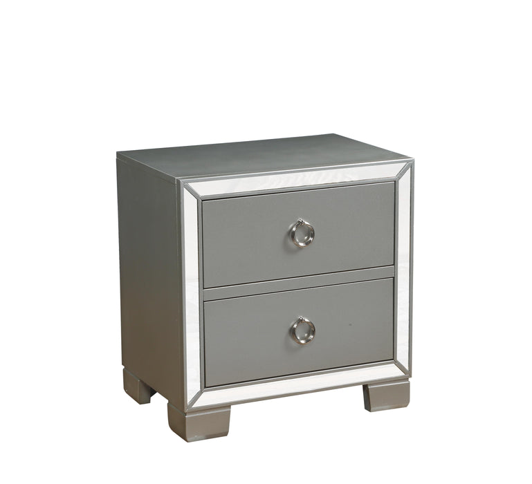 Voeville II Platinum Nightstand - Premium Nightstand from ACME East - Just $234! Shop now at Furniture Wholesale Plus  We are the best furniture store in Nashville, Hendersonville, Goodlettsville, Madison, Antioch, Mount Juliet, Lebanon, Gallatin, Springfield, Murfreesboro, Franklin, Brentwood