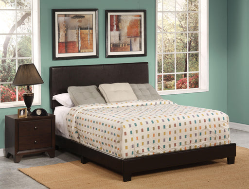 Lien Espresso PU Queen Bed - Premium Bed from ACME East - Just $247.65! Shop now at Furniture Wholesale Plus  We are the best furniture store in Nashville, Hendersonville, Goodlettsville, Madison, Antioch, Mount Juliet, Lebanon, Gallatin, Springfield, Murfreesboro, Franklin, Brentwood