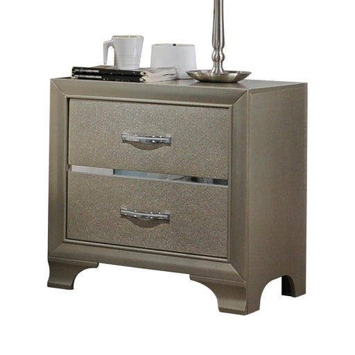 Carine Champagne Nightstand - Premium Nightstand from ACME East - Just $224.25! Shop now at Furniture Wholesale Plus  We are the best furniture store in Nashville, Hendersonville, Goodlettsville, Madison, Antioch, Mount Juliet, Lebanon, Gallatin, Springfield, Murfreesboro, Franklin, Brentwood