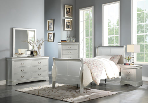 Louis Philippe III Platinum Twin Bed - Premium Bed from ACME East - Just $419.25! Shop now at Furniture Wholesale Plus  We are the best furniture store in Nashville, Hendersonville, Goodlettsville, Madison, Antioch, Mount Juliet, Lebanon, Gallatin, Springfield, Murfreesboro, Franklin, Brentwood