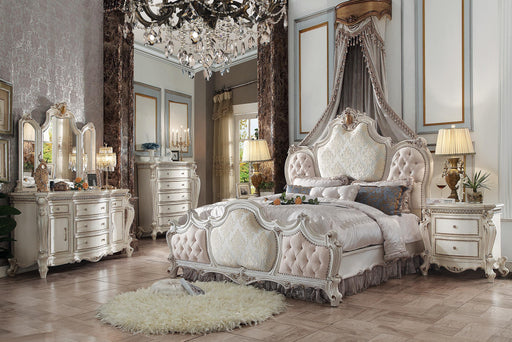 Picardy Fabric & Antique Pearl Queen Bed - Premium Bed from ACME East - Just $3779.10! Shop now at Furniture Wholesale Plus  We are the best furniture store in Nashville, Hendersonville, Goodlettsville, Madison, Antioch, Mount Juliet, Lebanon, Gallatin, Springfield, Murfreesboro, Franklin, Brentwood